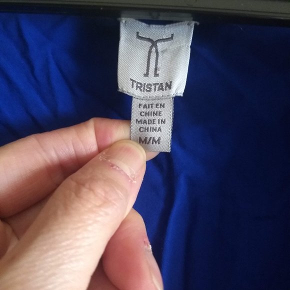 Tristan beautiful cobalt royal blue maxi sleeveless dress NWOT - Picture 6 of 10